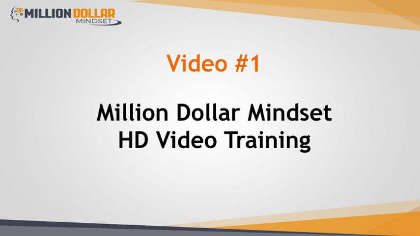 Video 1MillionDollarMindset